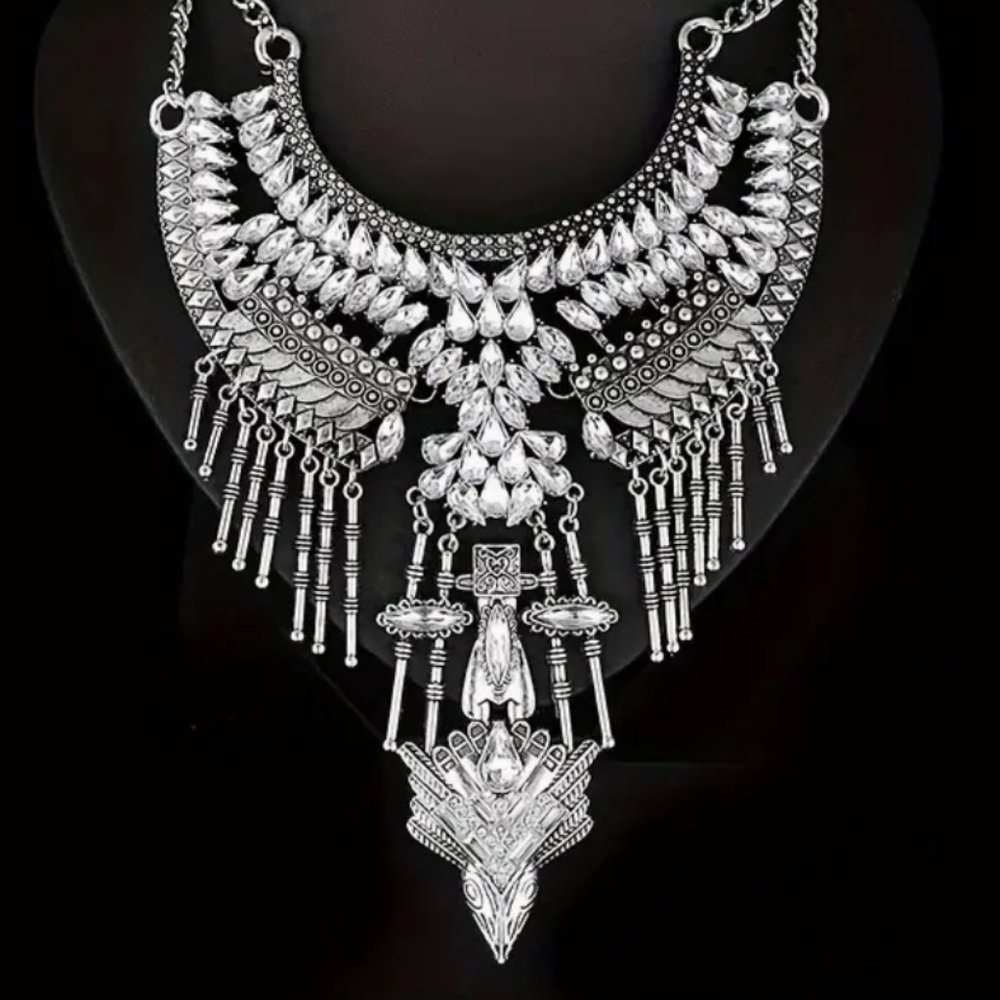 Avant Garde Rhinestone Necklace